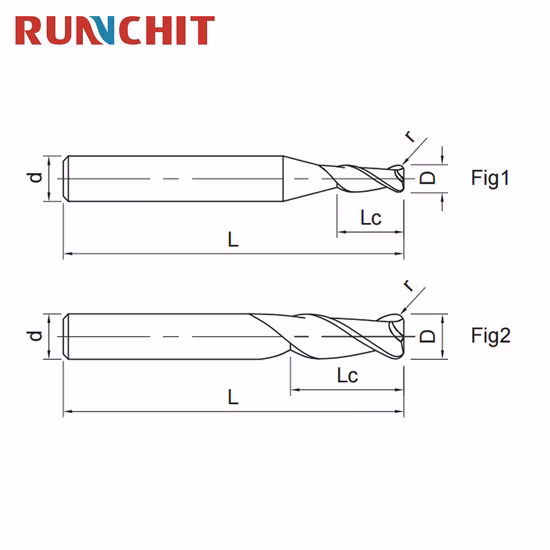 Fresa personalizzata di alta qualità HRC70/65/55 Fresa quadrata in carburo 2/4 Fresa per flauto Utensili da taglio in carburo di tungsteno per fresatrici CNC